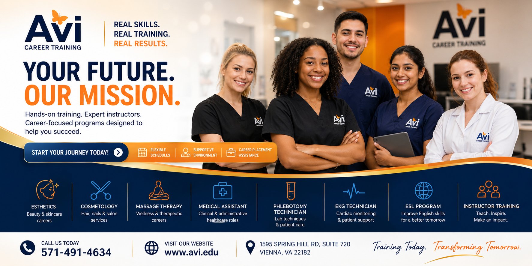 Your future, our mission — AVI Career Training students and programs